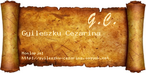 Gyileszku Cezarina névjegykártya